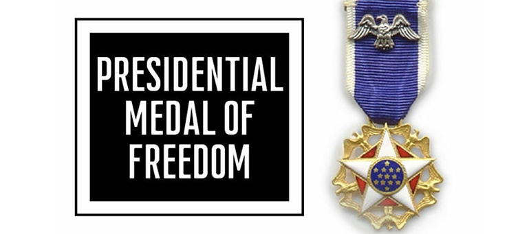 Huân chương Tự do của Tổng thống - Presidential Medal of Freedom.