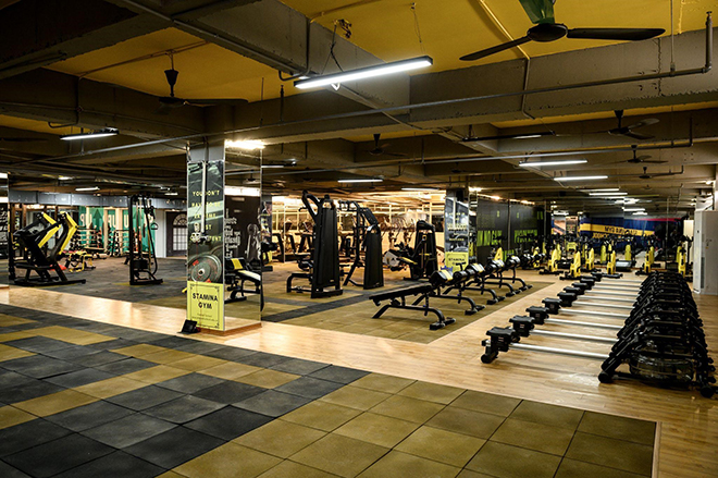 Phòng tập tại Hệ thống Stamina Fitness Center được trang bị với hơn 60 đầu máy tập hiện đại