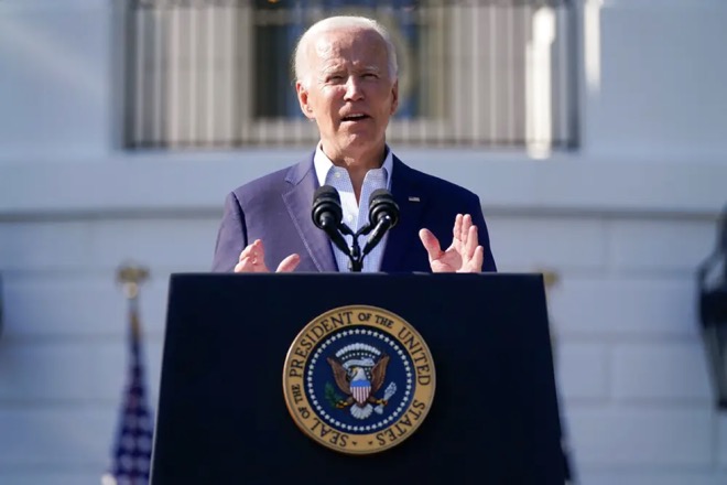 Tổng thống Mỹ Joe Biden ngày 4.7&nbsp;phát biểu trong dịp kỷ niệm quốc khánh Mỹ.