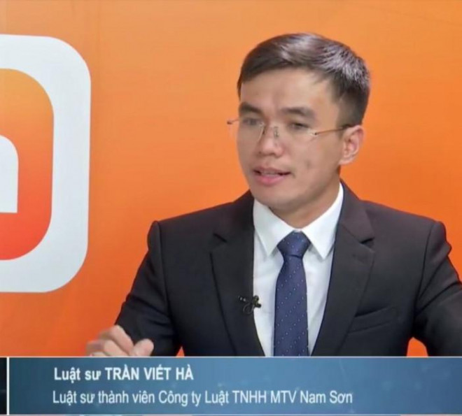 Luật sư Trần Viết Hà, Công ty Luật TNHH MTV Nam Sơn (thuộc Đoàn Luật sư TP Hồ Chí Minh).