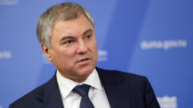 Chủ tịch Duma Quốc gia (tức Hạ viện Nga) Vyacheslav Volodin. Ảnh: THE MOSCOW TIMES