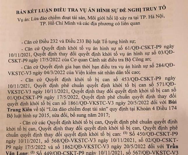 Cơ quan CSĐT Bộ Công an vừa hoàn tất điều tra, chuyển VKS đề nghị truy tố 6 bị can trong vụ án. Ảnh: Tân Châu