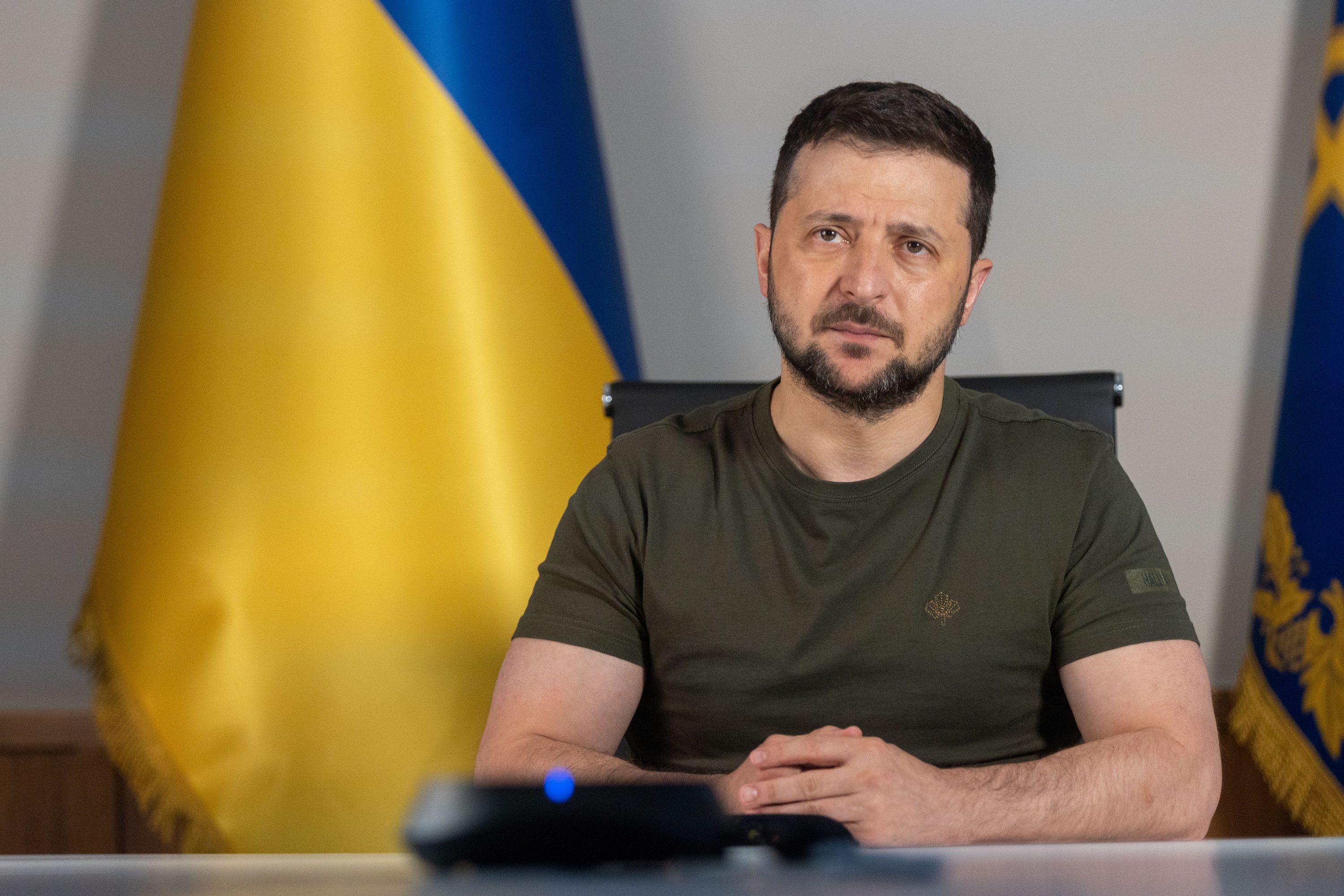 Tổng thống Ukraine Volodymyr Zelensky ngày 7.7 có cuộc trả lời phỏng vấn trên đài CNN.