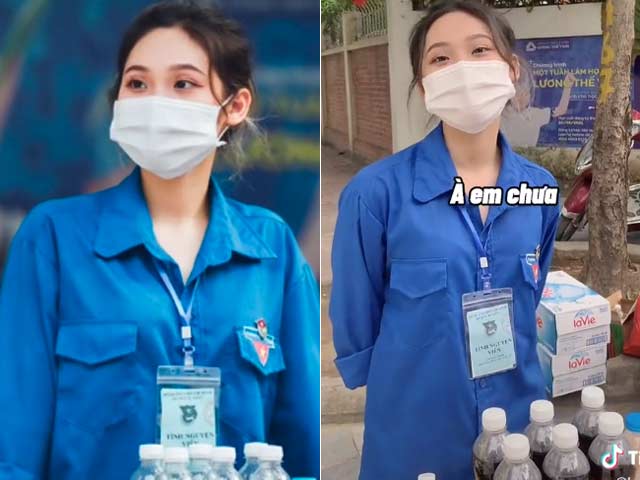 Đeo khẩu trang chống dịch, nữ sinh tiếp sức mùa thi vẫn gây xôn xao vì quá xinh