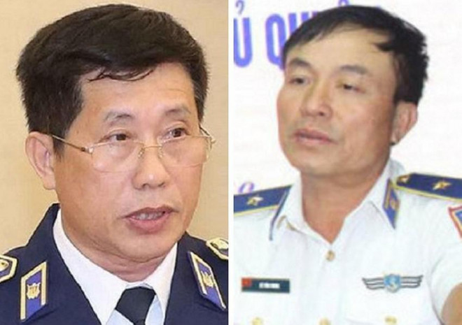 Hai cựu tư lệnh Lê Xuân Thanh (trái) và Lê Văn Minh. Ảnh: T.H