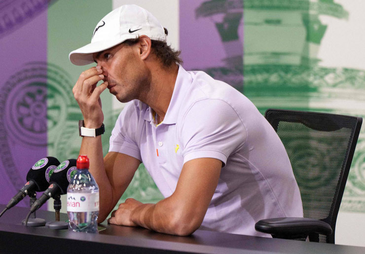 Rafael Nadal phải bỏ dở Wimbledon năm nay