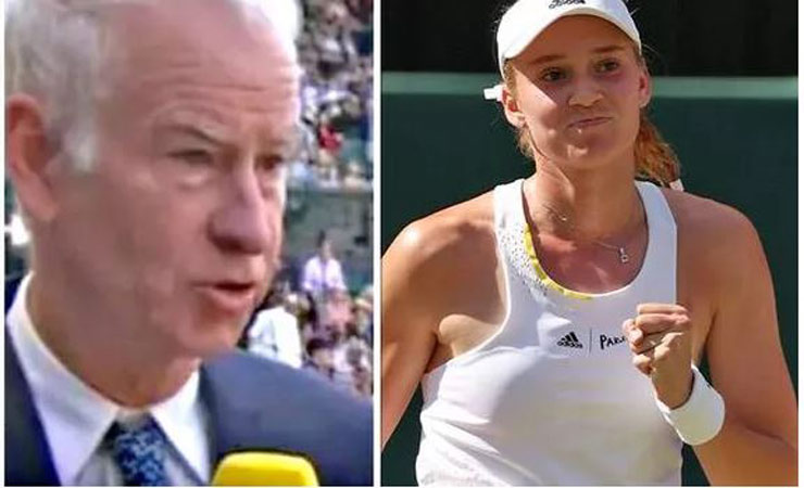 John McEnroe châm chọc Elena Rybakina, tân vô địch Wimbledon năm nay