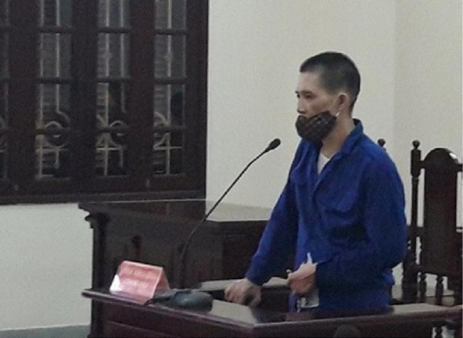 Bị cáo Tạ Xuân Trường tại phiên tòa sơ thẩm