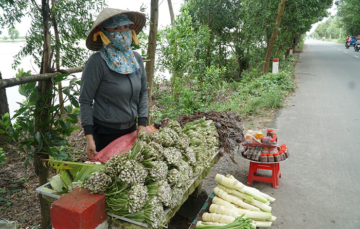 Bẹ và lá non có thể ăn sống trực tiếp, làm gỏi, luộc, xào, chiên, hay có mặt trong món lẩu mắm &#34;trứ danh&#34; của người miền Tây
