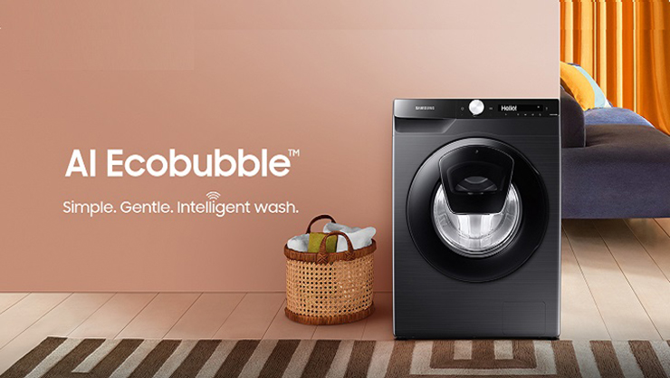 Máy giặt Samsung AI EcoBubble tích hợp AI.