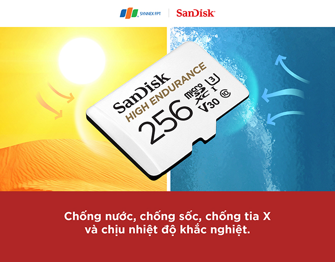 Thẻ nhớ microSD SanDisk High Endurance: Đặt chuẩn mới cho thẻ ghi hình - 3