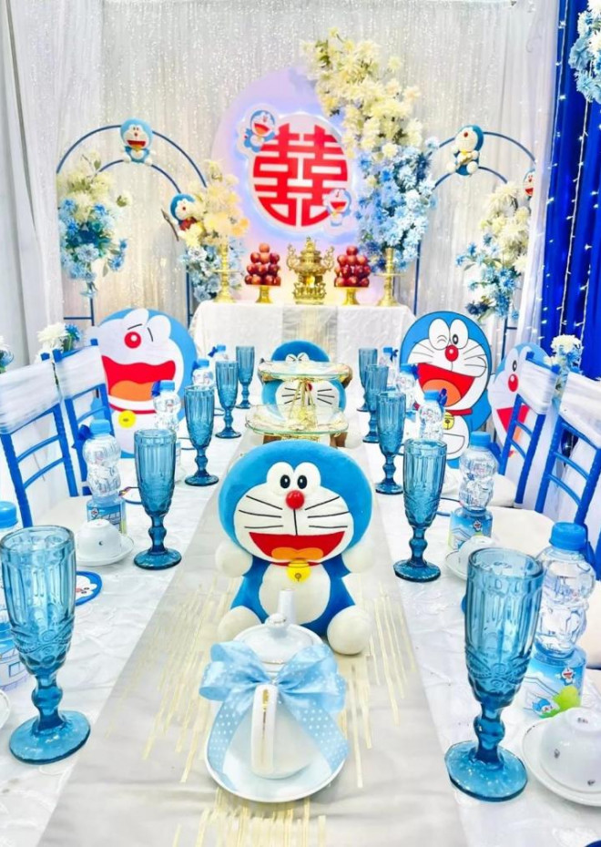Cô dâu Bạc Liêu cuồng Doraemon tổ chức đám cưới ngập tràn mèo máy - 3