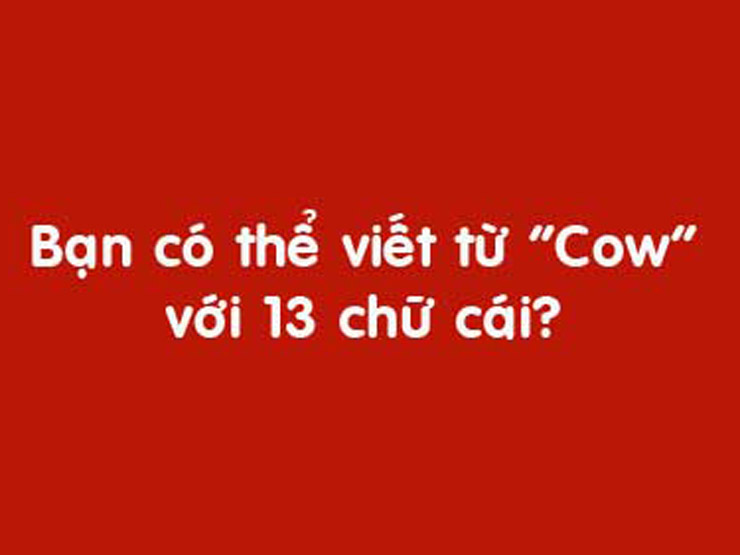 Những câu đố thử thách trí tuệ tuyệt đỉnh