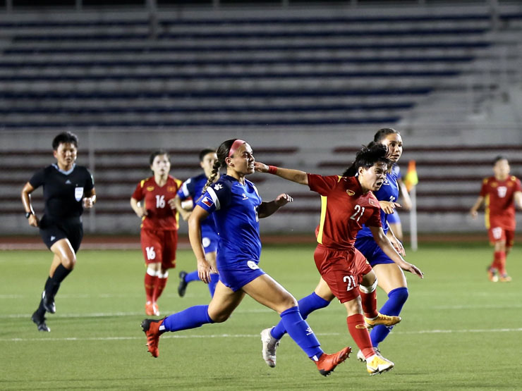 Kết quả bóng đá nữ Việt Nam - Philippines: Ưu thế vượt trội, không chiến thành bàn (H1)