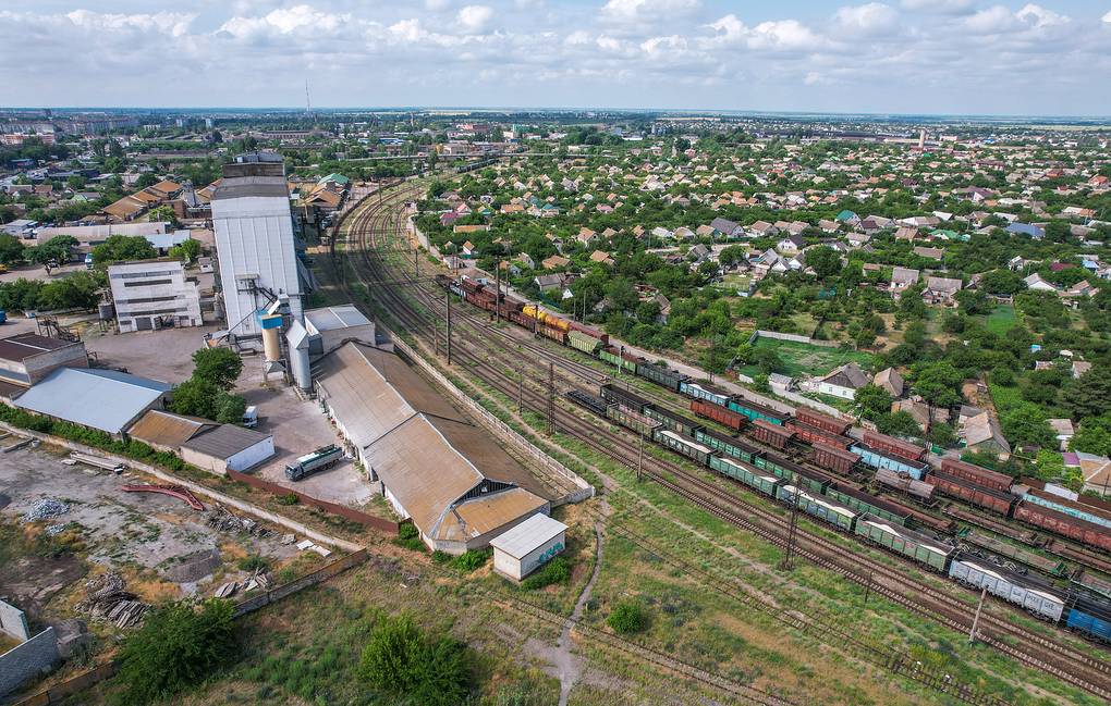 Một góc thành phố&nbsp;Melitopol, vùng&nbsp;Zaporozhye, Ukraine. Ảnh: TASS