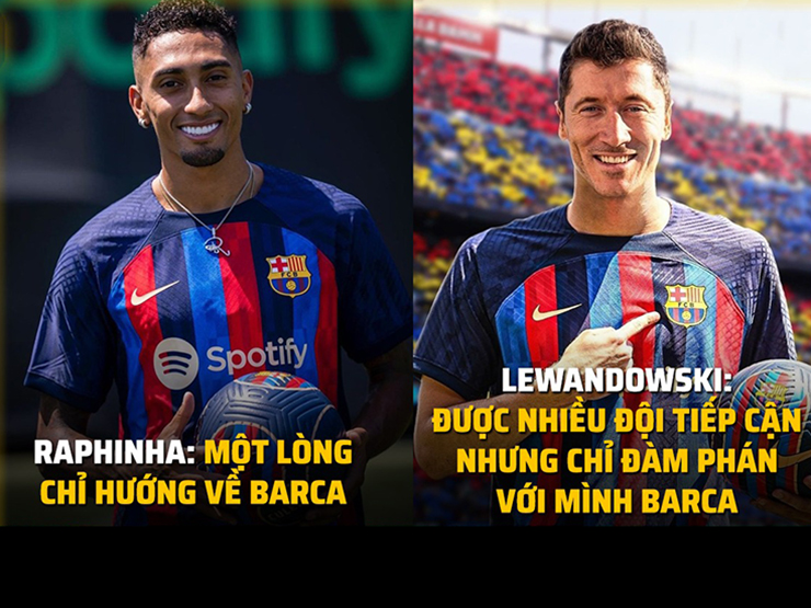 Ảnh chế: FC ”giả nghèo” Barcelona bất ngờ công bố loạt bom tấn