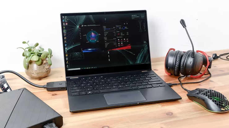 7. Asus ROG Flow X13

Asus ROG Flow X13 là một chiếc máy tính xách tay hấp dẫn với màn hình 13 inch và có thiết kế 2 trong 1. Asus sử dụng bộ xử lý AMD Ryzen 9 công suất cao và đồ hoạ GPU Nvidia rời của riêng mình.
