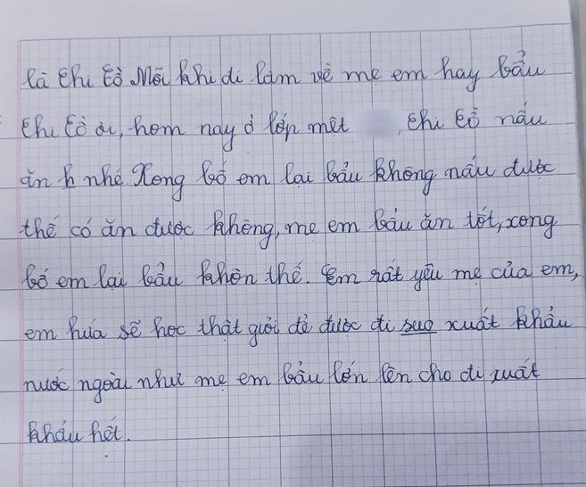 Bài văn tả người thân siêu lầy lội của cậu bé lớp 1 khiến dân mạng ôm bụng cười lăn - 2