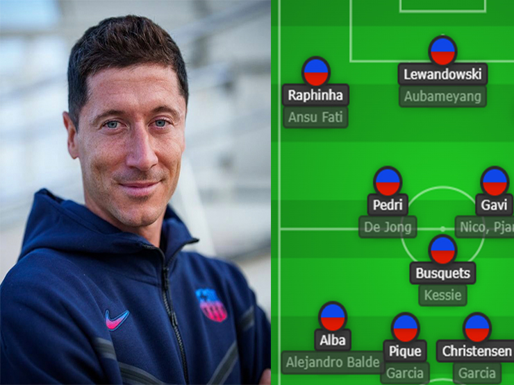 Barcelona có Lewandowski: Siêu đội hình chờ lật đổ Real Madrid ở La Liga và cúp C1