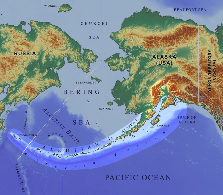 Bản đồ Alaska (ảnh: Historyhit)