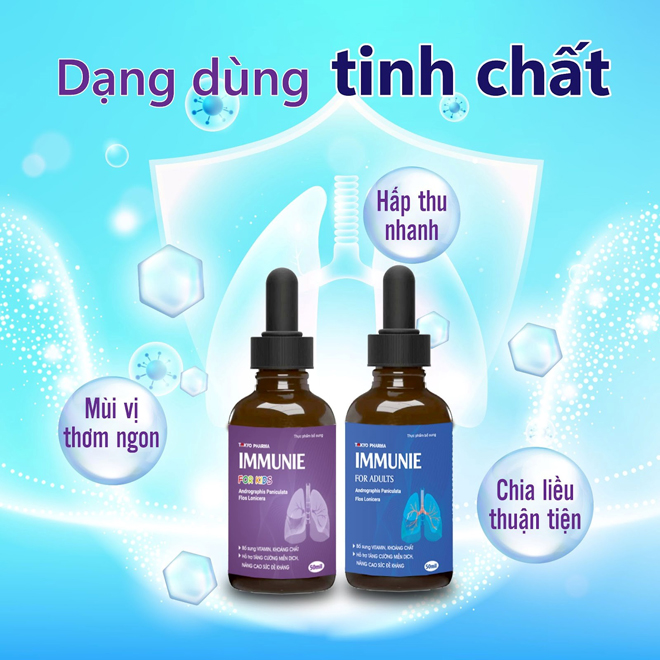 Thực phẩm bổ sung IMMUNIE - bảo vệ phổi cho cả gia đình - 3