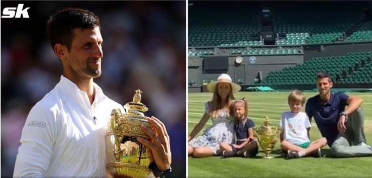Sau khi vô địch Wimbledon 2022, Djokovic đã cùng vợ con đến Montenegro nghỉ hè trên biển