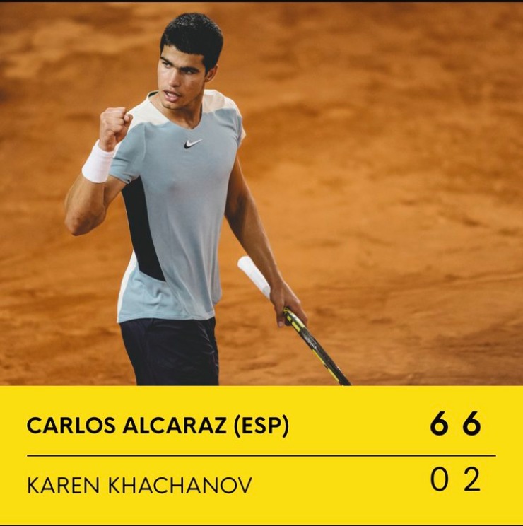 Alcaraz "hủy diệt"&nbsp;Khachanov