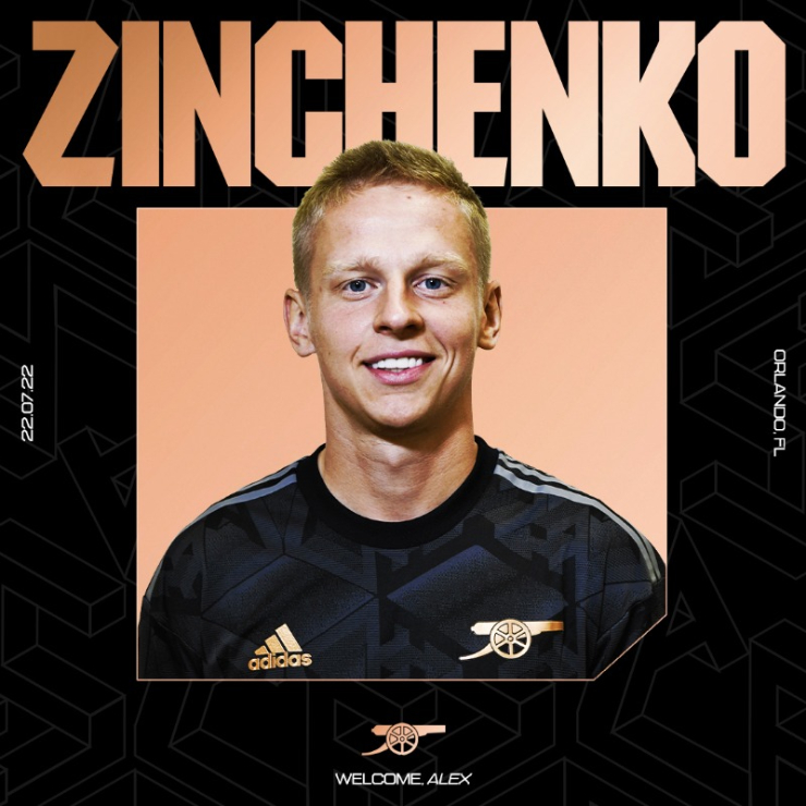 Zinchenko trở thành tân binh thứ 5 của Arsenal