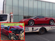 Tin tức trong ngày - Siêu xe Ferrari bẹp dúm ở Long Biên: Tài xế điều khiển xe gây tai nạn nói gì?