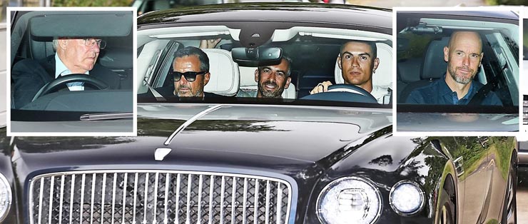 Ronaldo, Sir Alex và HLV Ten Hag trong một ngày sôi nổi ở Carrington