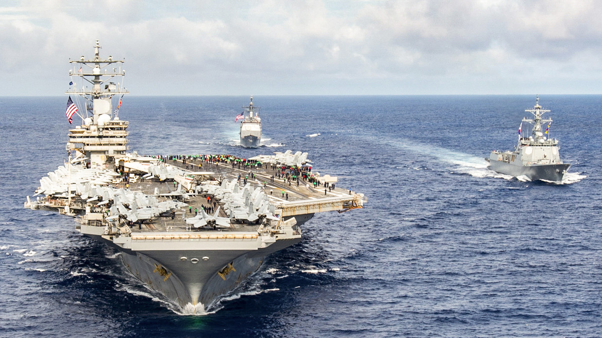 Tàu sân bay Mỹ&nbsp;USS Ronald Reagan.