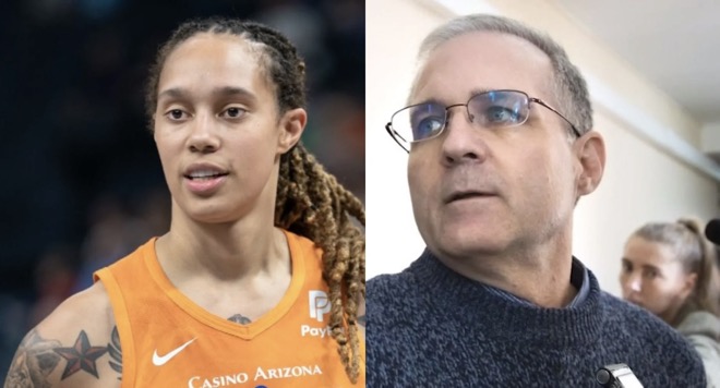 Mỹ đang nỗ lực tìm cách để Nga trả tự do cho hai công dân Brittney Griner (trái)&nbsp;và&nbsp;Paul Whelan.