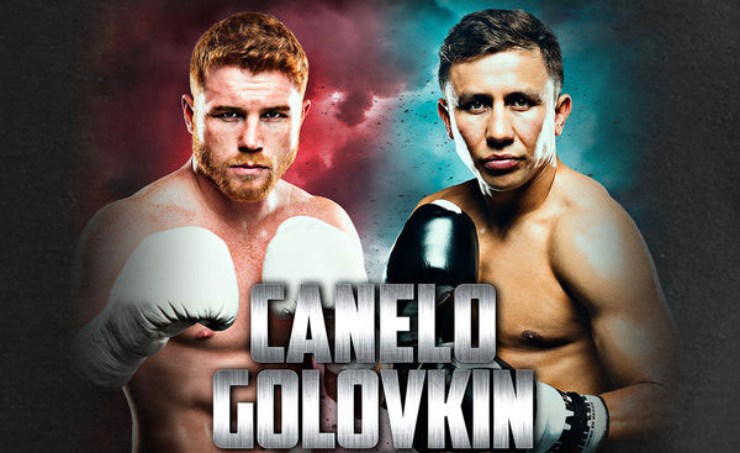Vào 17/9 tại Nevada, Mỹ. Canelo Alvarez (trái) bước vào trận tái đấu lần 3 với đối thủ Kazakastan Golovkin (phải)