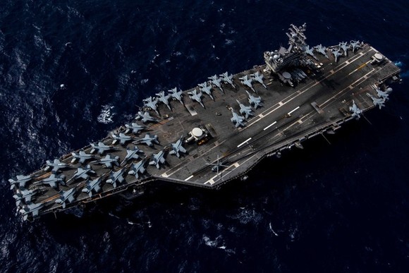 Tàu sân bay USS Ronald Reagan của Mỹ hiện đang&nbsp;hoạt động ở khu vực châu Á - Thái Bình Dương.