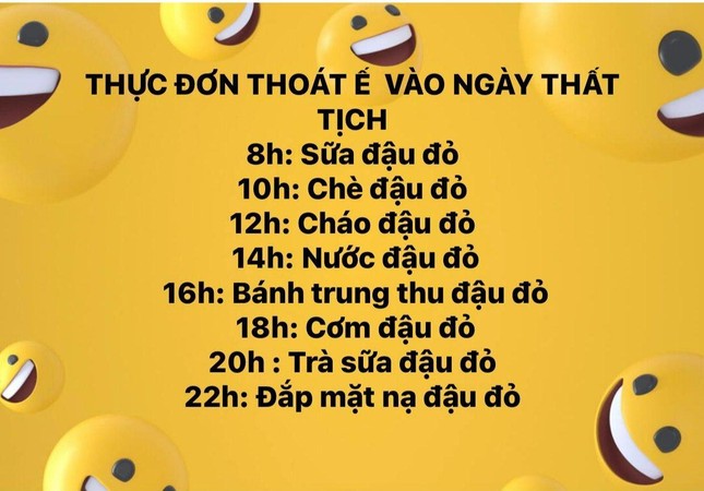 Thực đơn "dinh dưỡng" đa dạng cho những người chơi hệ đậu đỏ trong hôm nay. Ảnh: Sưu tầm.