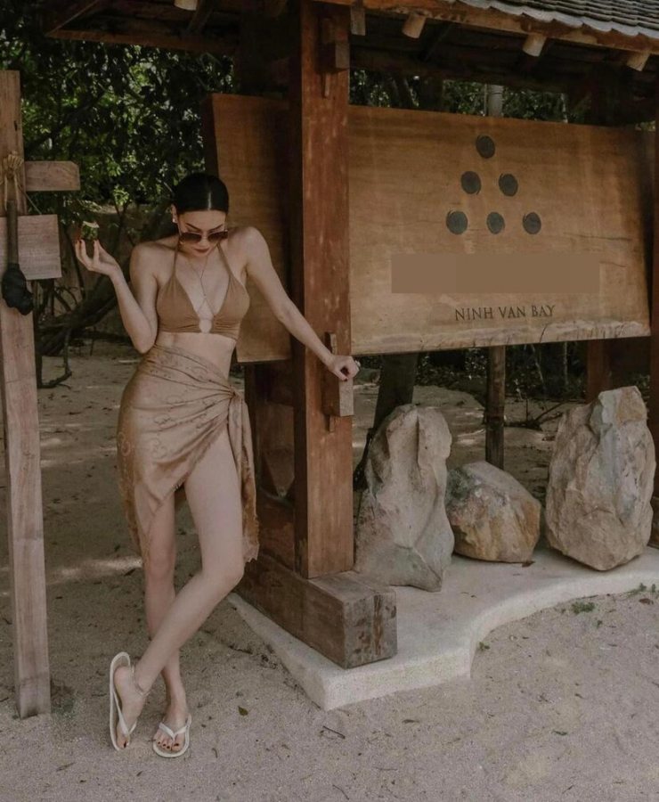 Mặc đồ bơi màu nude: Bảo Thy, Đỗ Mỹ Linh khoe dáng vạn người mê - hình ảnh 14