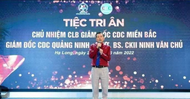 Hình ảnh ông Ninh Văn Chủ tại bữa tiệc ngày 29-6