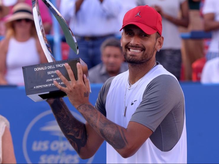 ”Trai hư” Kyrgios vô địch Citi Open, chờ tái đấu Medvedev ở Rogers Cup