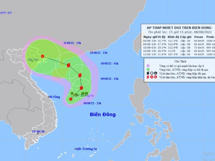 Áp thấp nhiệt đới xuất hiện trên Biển Đông, có khả năng mạnh thành bão