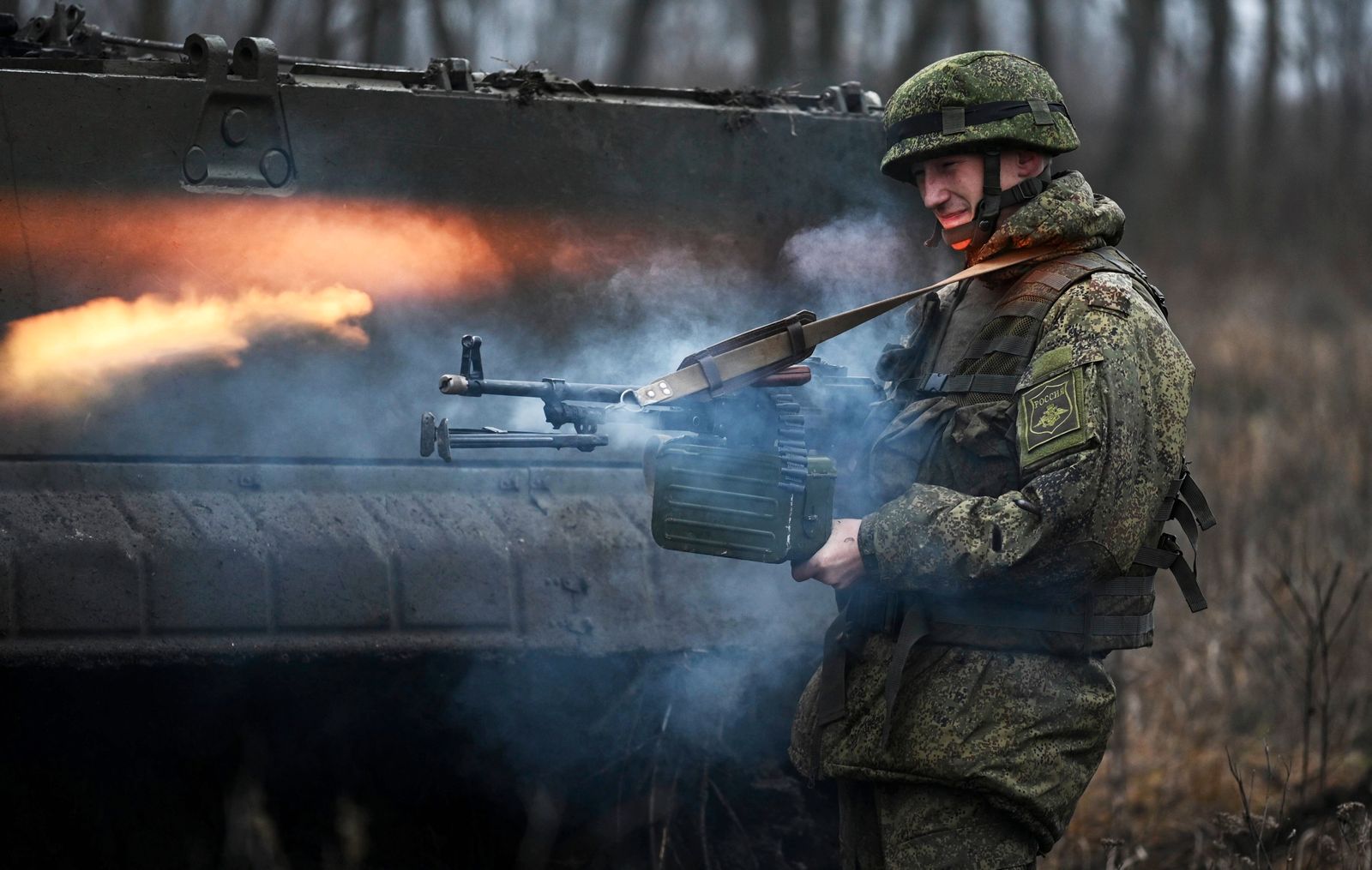 Các binh sĩ Nga được tăng cường ở miền nam Ukraine, theo Bộ Quốc phòng Anh. Ảnh minh họa: SNA