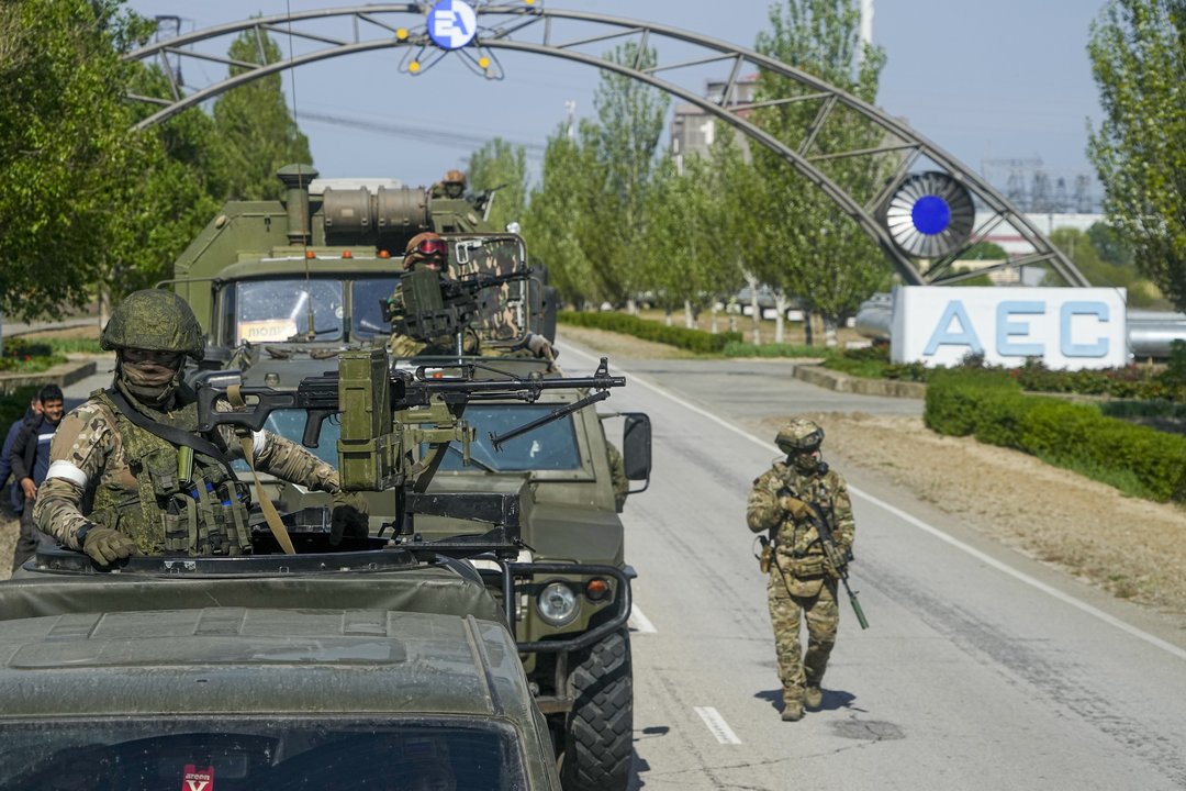 Quân đội Nga ở Zaporizhia (ảnh: CNN)