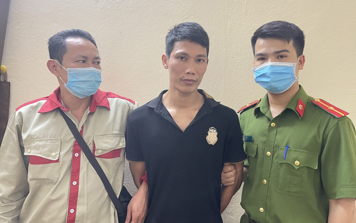 Lê Văn Luân tại thời điểm bị bắt giữ.