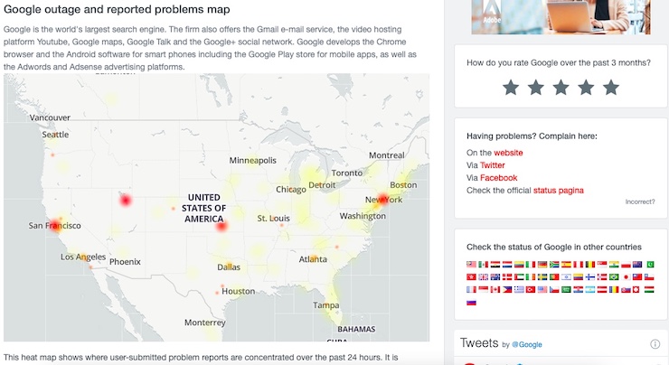 Google bị "sập" trên toàn cầu sáng nay (9/8) - 3