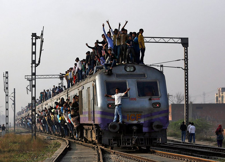 Gần 115.000km đường ray tạo nên hệ thống đường sắt Ấn Độ.
