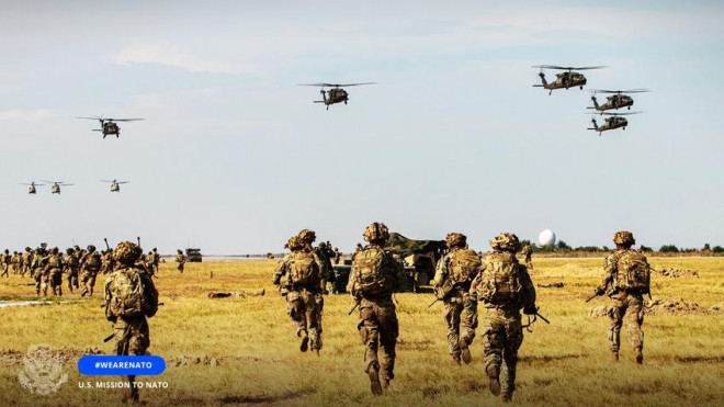 Sư đoàn dù 101 của Mỹ đã quay lại châu Âu sau 80 năm. Ảnh: PHÁI BỘ MỸ TẠI NATO
