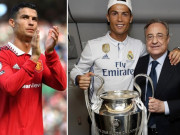 Bóng đá - Ronaldo bị xua đuổi ở MU, &quot;Bố già&quot; Perez lên tiếng về khả năng Real tái hợp CR7