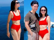 Đời sống Showbiz - Ngô Thanh Vân diện bikini nóng bỏng bên chồng ở đảo thiên đường Milos