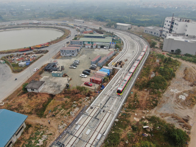 Nhìn từ Flycam khu depot Nhổn