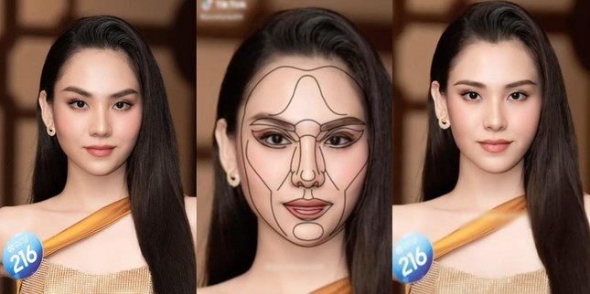 Gương mặt Top 3 Miss World Vietnam sau khi chỉnh theo tỉ lệ vàng: "Chuẩn" hơn liệu có đẹp hơn? - 2
