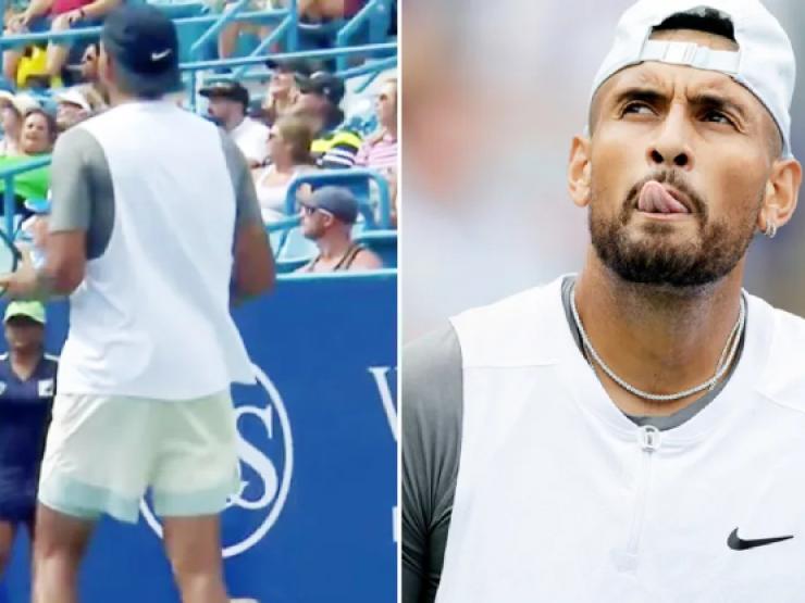 Xôn xao Cincinnati: Kyrgios đánh bóng về phía khán giả, nụ cười của Osaka